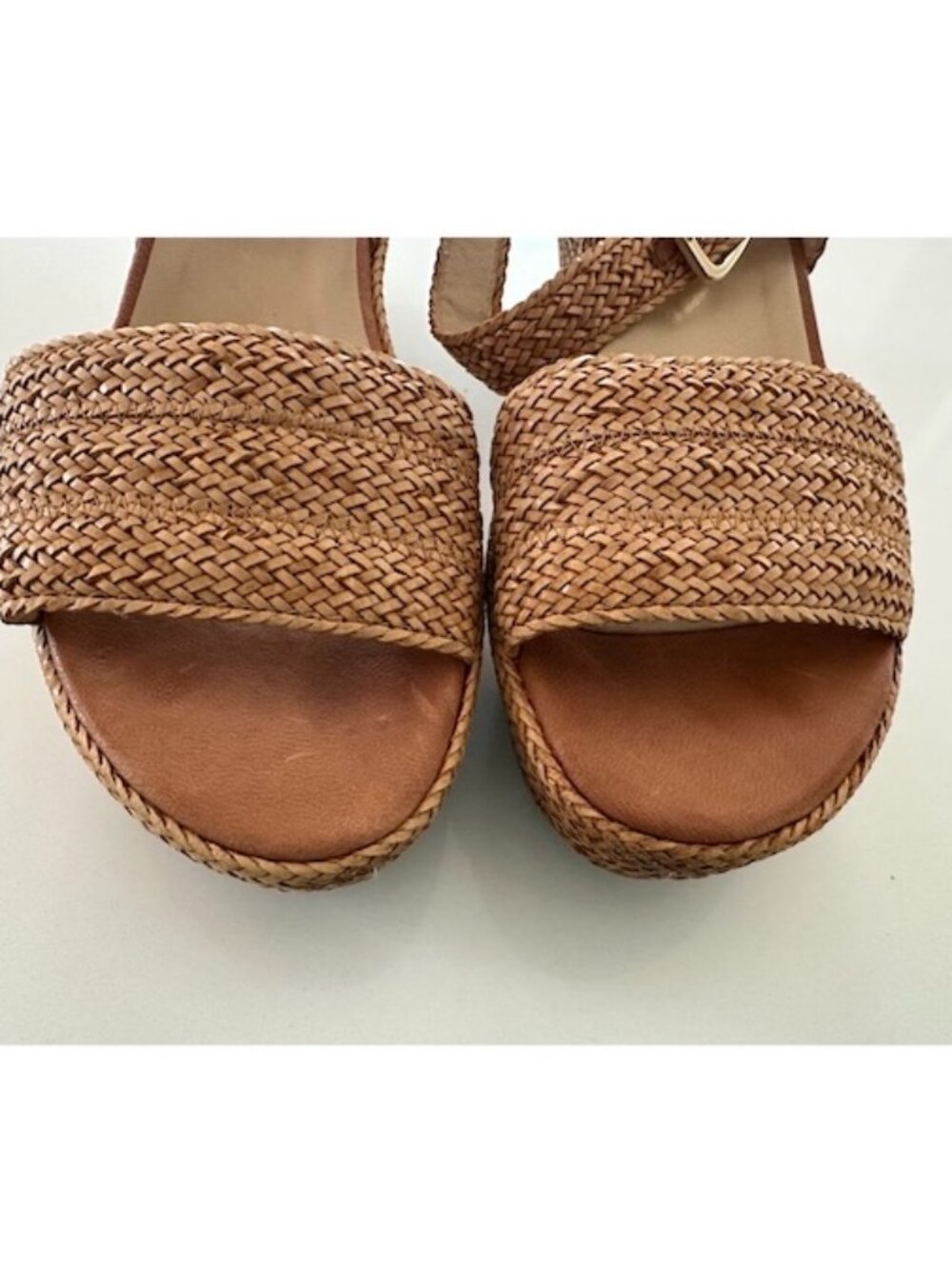 Stuart Weitzman Barbados Raffia Wedges  - Size 7M - Picture 6 of 9